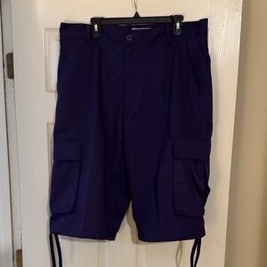Men's Purple Cargo Shorts